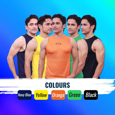 Pack Of 5 Sleeveless Vests For Men (5SL7)