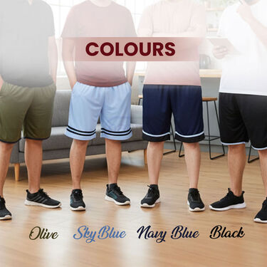 Pack of 4 Comfortable Plus Size Shorts (4MPS1)