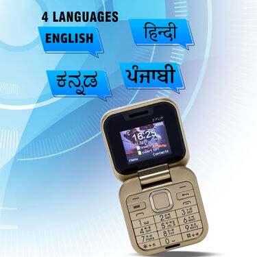 2 Sim Flip Phone With Camera & 4 Languages (PMH1 G)