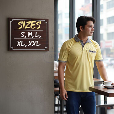 Pack of 5 Designer Half Sleeves Collar T-Shirts With Pocket (5PT25)