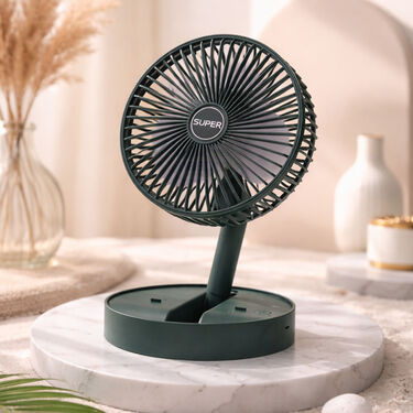 USB Rechargeable Mini Telescopic Folding Fan (EF37)