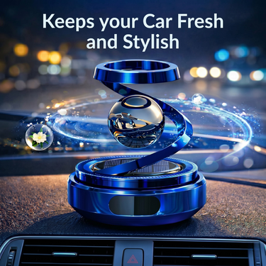 Car Dashboard Rotating Planet RIng Ball With Perfume (CDSPR)