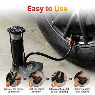 High Pressure Portable Foot Air Pump (PFAP)
