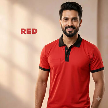 Pack of 5 Collar T-shirts with Pocket (5PT9)