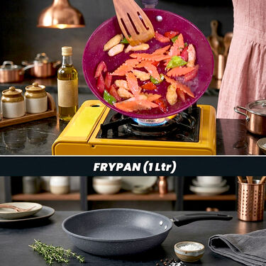 Mega 10 Pcs Ceramic Coating Nonstick Cookware Set (10CCNC1F)