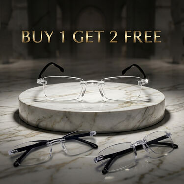 Rimless Adaptive Power Mobile Protection Reading Glasses Buy 1 Get 2 FREE (3MPORG)