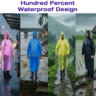 Rain Dhamaka Deal 5 Multicolor Raincoat (5MCR1)