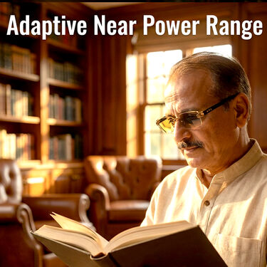 Rimless Adaptive Power Coloured Reading Glasses B1G2 Free (3CORG)