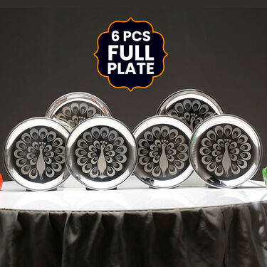 50 Pcs Stainless Steel Designer Dinner Set (50PDSN)