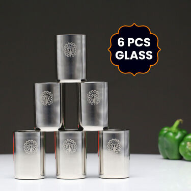 50 Pcs Stainless Steel Designer Dinner Set (50PDSN)
