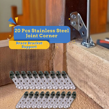 20 Pc Stainless Steel Joint Corner Brace Bracket Support (SCB1)