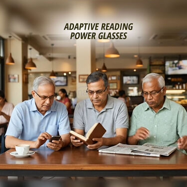 Rimless Foldable Adaptive Power Reading Glasses Buy 1 Get 2 Free Combo  (2FORG10CRG1)