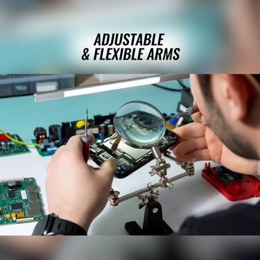 Adjustable Helping Hand With Magnifying Glass (MG2)