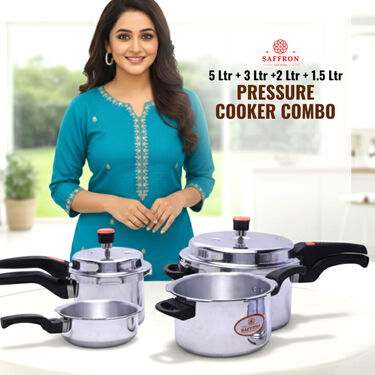 5 ltr+3ltr+2tr + 1.5 ltr Pressure Cooker Combo (4PC5)