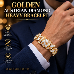 Golden Austrain Diamond Heavy Bracelet (GDHBC)