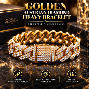 Golden Austrain Diamond Heavy Bracelet (GDHBC)