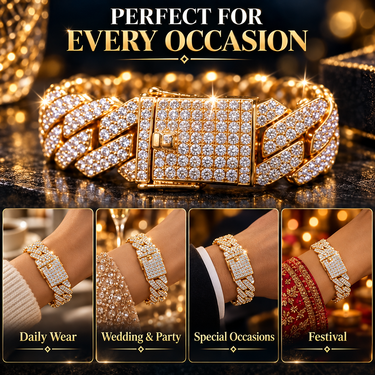 Golden Austrain Diamond Heavy Bracelet (GDHBC)
