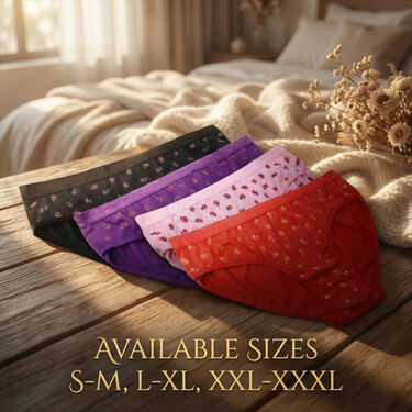8 Multicolor Mid Rise Floral Printed Panties (8DPP)