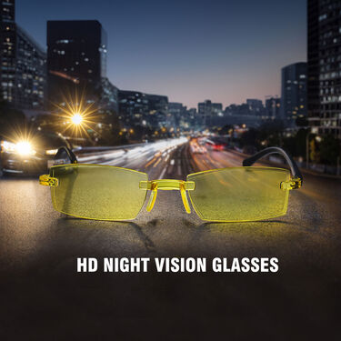 Bifocal Rimless Night Vision Adaptive Power Reading Glasses (1BORG23)