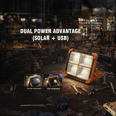 Solar LED Flood Light With Powerbank Function (LL41)