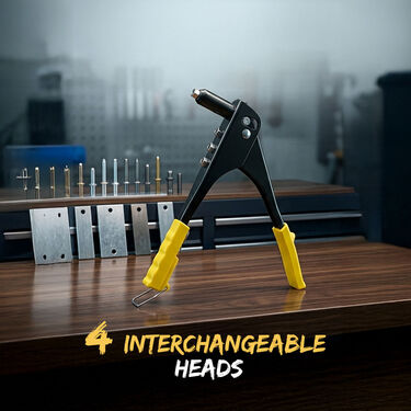 Hand Rivet Gun With 4 Interchangeable Heads (HR01)