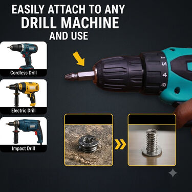 Set of 4 Broken Screw Extractors (SE04)