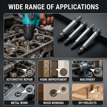 Set of 4 Broken Screw Extractors (SE04)