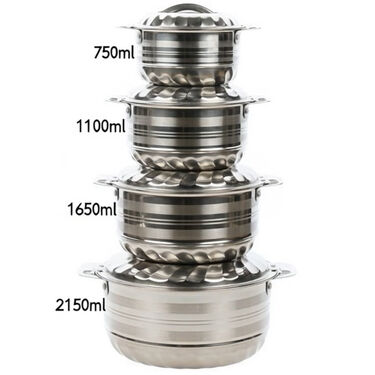 Set of 4 Stainless Steel Hotbox (4HB1)