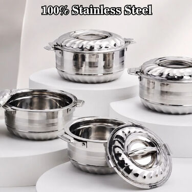 Set of 4 Stainless Steel Hotbox (4HB1)