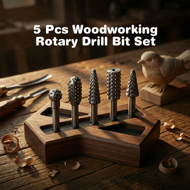 5 Pcs Woodworking Rotary Drill Bit Set (MFB)