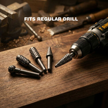 5 Pcs Woodworking Rotary Drill Bit Set (MFB)