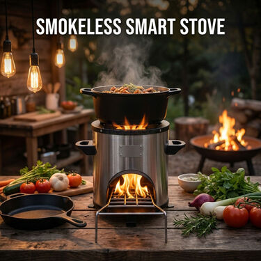 Smoke Less Smart Stove (1SS1)