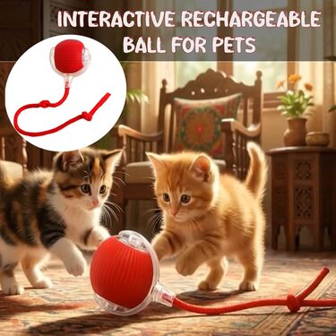 Rechargeable Smart Rolling Ball For Pet (PET6)
