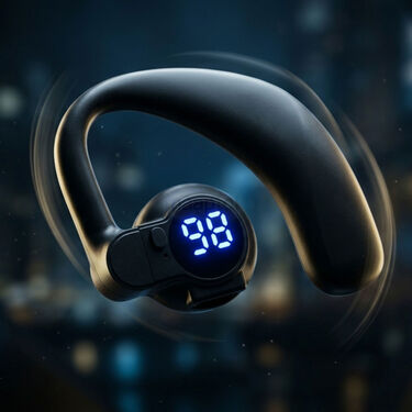 Clip On Wireless Bluetooth Calling Earphone With Display (WSBD6)