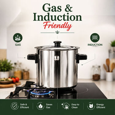 Gas & Induction Friendly Double Wall Milk Boiler - 2.0 Ltr (1MB3)