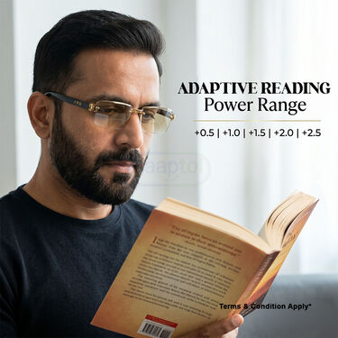 Rimless Adaptive Power Coloured Reading Glasses Buy 1 Get 4 Free (5OC1RG2)