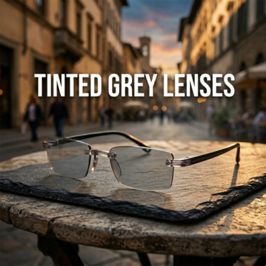 Rimless Coloured Adaptive Power Reading Glasses (OC2RG1)