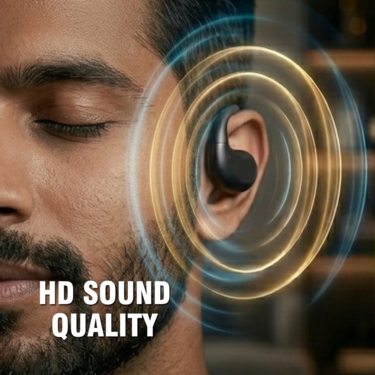 Wireless Bluetooth Headphones Bass Stereo Open Ear Earbuds With Trimmer (TWS108)