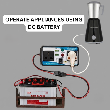 Battery Dc to AC Converter With 2 Usb (BAC)