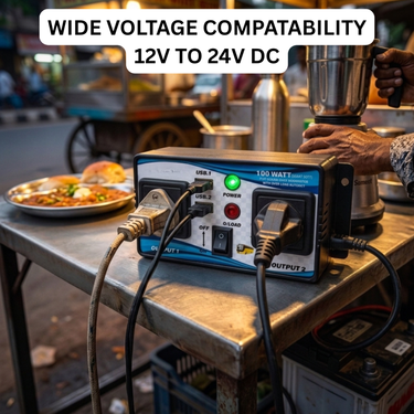 Battery Dc to AC Converter With 2 Usb (BAC)