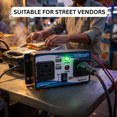 Battery Dc to AC Converter With 2 Usb (BAC)