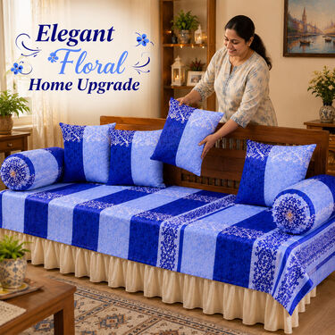 Pack Of 8 Royal Comfort Diwan Set (DWS3)