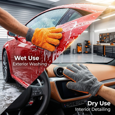 Car Anti Scratch Interior Exterior Washing Mitts (CBW1)