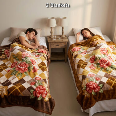 Pack of 5 Beautiful Home Double Bedsheets Set With 2 Blankets (5BS2FB)