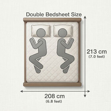 Pack of 5 Beautiful Home Double Bedsheets Set With 2 Blankets (5BS2FB)