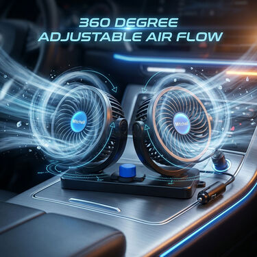 Car Dashboard Dual Air Boosting Fan (CIF3)