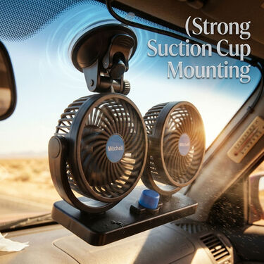 Car Dashboard Dual Air Boosting Fan (CIF3)