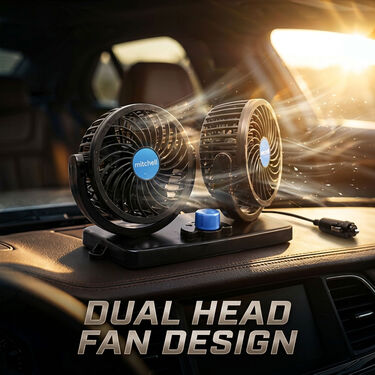 Car Dashboard Dual Air Boosting Fan (CIF3)