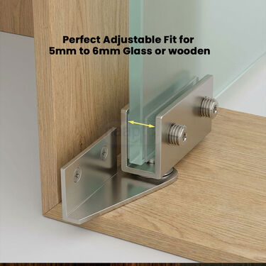 Pack of 4 Adjustable Double Clip Cabinet Door Hinge Clamp (HT118)