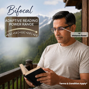 Rimless Bifocal Coloured Adaptive Power Reading Glasses Buy 1 Get 3 Free (4BOC6RG2)
